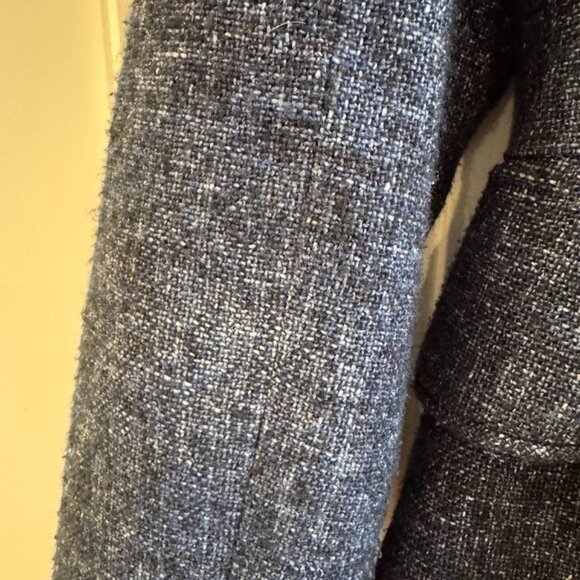 Nanette Lepore Dark Blue Wool Blend Jacket - Size 10 - Picture 3 of 5